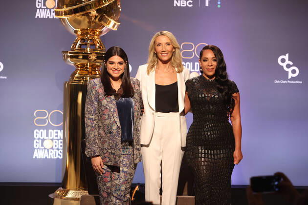 80th Annual Golden Globe Awards Nominations at the Beverly Hilton Hotel Featuring: Helen Hoehne, Mayan Lopez, Selenis Leyva Where: Los Angeles, California, United States When: 12 Dec 2022 Credit: FAYES VISION startraksphoto.com Cover Images Copyright: xx 52274710 EDITORIAL USE ONLY. NOT FOR USE BY NEWSPAPERS BASED IN THE UK.