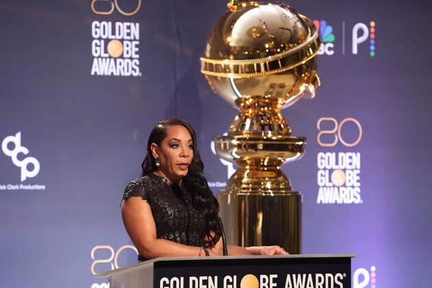 80th Annual Golden Globe Awards Nominations at the Beverly Hilton Hotel Featuring: Selenis Leyva Where: Los Angeles, California, United States When: 12 Dec 2022 Credit: FAYES VISION startraksphoto.com Cover Images Copyright: xx 52274737 EDITORIAL USE ONLY. NOT FOR USE BY NEWSPAPERS BASED IN THE UK.