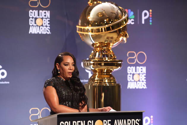 80th Annual Golden Globe Awards Nominations at the Beverly Hilton Hotel Featuring: Selenis Leyva Where: Los Angeles, California, United States When: 12 Dec 2022 Credit: FAYES VISION startraksphoto.com Cover Images Copyright: xx 52274744 EDITORIAL USE ONLY. NOT FOR USE BY NEWSPAPERS BASED IN THE UK.
