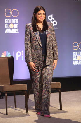 BEVERLY HILLS, CA - DECEMBER 12: Mayan Lopez, at the 80th Annual Golden Globe Awards Nominations at The Beverly Hiltons in Beverly Hills, California on December 12, 2022. Copyright: xFayexSadou MediaPunchx