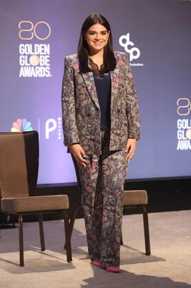 BEVERLY HILLS, CA - DECEMBER 12: Mayan Lopez, at the 80th Annual Golden Globe Awards Nominations at The Beverly Hiltons in Beverly Hills, California on December 12, 2022. Copyright: xFayexSadou MediaPunchx