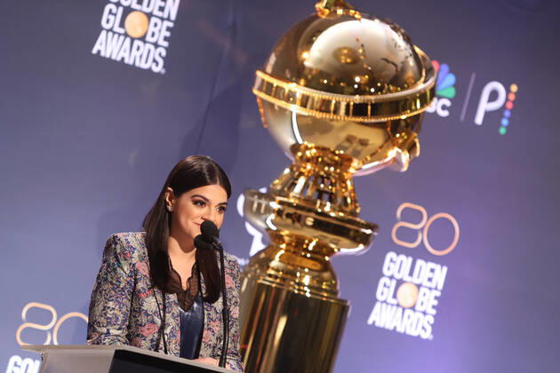 BEVERLY HILLS, CA - DECEMBER 12: Mayan Lopez, at the 80th Annual Golden Globe Awards Nominations at The Beverly Hiltons in Beverly Hills, California on December 12, 2022. Copyright: xFayexSadou MediaPunchx