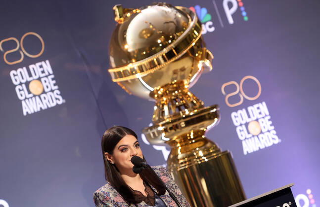 BEVERLY HILLS, CA - DECEMBER 12: Mayan Lopez, at the 80th Annual Golden Globe Awards Nominations at The Beverly Hiltons in Beverly Hills, California on December 12, 2022. Copyright: xFayexSadou MediaPunchx