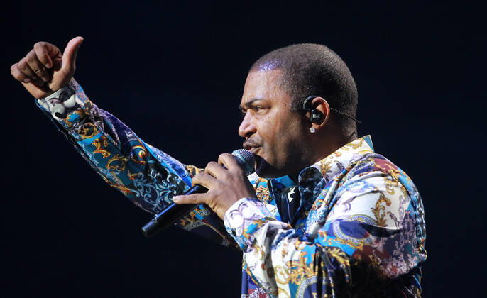 Night of the Proms 2022 13.12.2022, Erfurt, Messehalle, Night of the Proms 2022 Das Antwerp Philharmonic Orchestra und der Chor Fine Fleur unter Leitung der Dirigentin Alexandra Arrieche begleiten die Stars im Bild: Kool & the Gang
