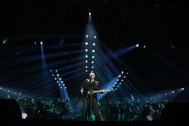 Night of the Proms 2022 13.12.2022, Erfurt, Messehalle, Night of the Proms 2022 Das Antwerp Philharmonic Orchestra und der Chor Fine Fleur unter Leitung der Dirigentin Alexandra Arrieche begleiten die Stars im Bild: Nik Kershaw