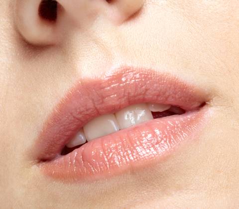 Closeup macro portrait of female part of face. Human woman lips with day beauty makeup Human mouth and nose. Closeup macro portrait of female part of face. Woman lips with day beauty makeup. Copyright: xZoonar.com SergeyxPistyazhnyukx(SergxZastavkin)x 15631323 ,model released, Symbolfoto ,property released