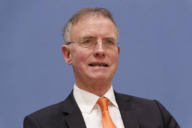 Städte- und Gemeindebund blickt auf 2023 2023-01-04, Deutschland, Berlin - Bundespressekonferenz: Der Deutsche Städte- und Gemeindebund (DStGB) blickt auf das Jahr 2022 zurück und gibt einen Ausblick auf 2023. Im Bild Dr. Gerd Landsberg, Geschäftsführendes Präsidialmitglied des DStGB.