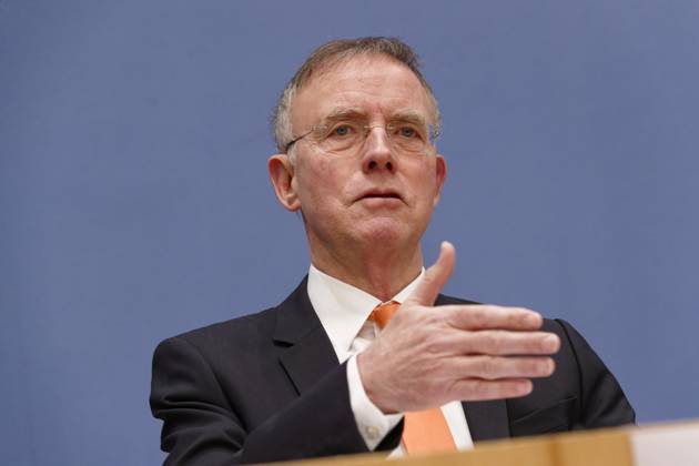 Städte- und Gemeindebund blickt auf 2023 2023-01-04, Deutschland, Berlin - Bundespressekonferenz: Der Deutsche Städte- und Gemeindebund (DStGB) blickt auf das Jahr 2022 zurück und gibt einen Ausblick auf 2023. Im Bild Dr. Gerd Landsberg, Geschäftsführendes Präsidialmitglied des DStGB.