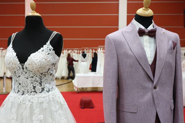 Impressionen der Hochzeits und Festmesse 2023 in der Siegerlandhalle Messe zum Thema Hochzeit und Fest am 14.01.2023 in Siegen Deutschland. Nur Redaktionelle Nutzung