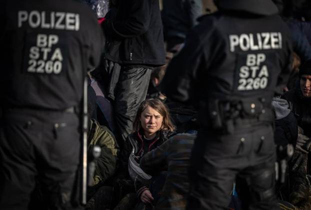 Bilder des Jahres 2023, News 01 Januar News Themen der Woche KW03 News Bilder des Tages Lützerath Copyright: BerndxThissen