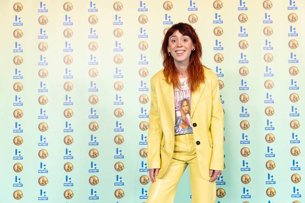 Ketnet presenter Sien Wynants pictured during the Gala van de Gouden K s award show, organized by Flemish children s television channel Ketnet, Saturday 21 January 2023 in Brussels.  JAMESxARTHURxGEKIERE 58602140