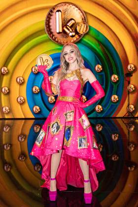 actress and singer Camille Dhont pictured during the Gala van de Gouden K s award show, organized by Flemish children s television channel Ketnet, Saturday 21 January 2023 in Brussels.  JAMESxARTHURxGEKIERE 58608509