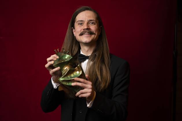 STOCKHOLM 20230123 Eirik Havnes won the award for best original music for the film Historjá stygn for Sápmi during the Guldbaggegalan at Cirkus in Stockholm STOCKHOLM SWEDEN x10050x,  Copyright: xPontusxLundahlx xTTx GULDBAGGEN 2023 TTABB0000000000154537