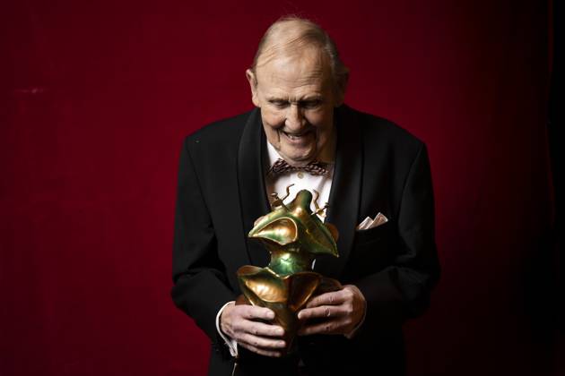 STOCKHOLM 20230123 Björn Gustafson with the Guldbaggens honorary award STOCKHOLM SWEDEN x10050x,  Copyright: xPontusxLundahlx xTTx GULDBAGGEN 2023 TTABB0000000000154670
