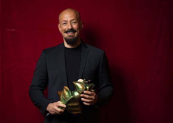 Tarik Saleh wins Best Screenplay for his film Boy from heaven during the Swedish Film Awards, Guldbaggegalan, at Cirkus in Stockholm, Sweden, January 23, 2023 STOCKHOLM SVERIGE x10050x,  Copyright: xPontusxLundahlx xTTx SWEDISH FILM AWARDS 2023 SCANPIXB054508