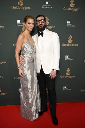 Actor Fares Fares and Clara Hallencrutz arrives at the Swedish Film Awards, Guldbaggegalan, at Cirkus in Stockholm, Sweden, January 23, 2023 STOCKHOLMK SWEDEN x10040x,  Copyright: xAndersxWiklund TTx SWEDISH FILM AWARDS 2023 SCANPIXB054515