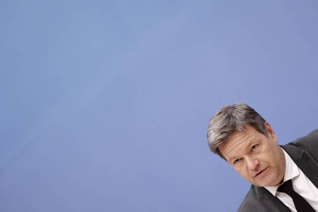News Bilder des Tages Robert Habeck, Bundesminister fuer Wirtschaft und Klimaschutz, Buendnis 90 Die Gruenen, PK zu - Vorstellung Jahreswirtschaftsbericht - in der Bundespressekonferenz, DEU, Berlin, 25.01.2023