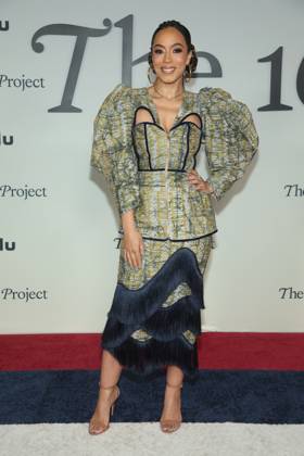 LOS ANGELES, CA - JANUARY 26: Angela Rye at the premiere of Hulu s The 1619 Project at the Academy Museum of Motion Pictures in Los Angeles, California on January 26, 2023. Copyright: xFayexSadoux