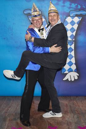 Martin Argendorf, und Frank Schambor bei der Gala-Premiere der Lindener Narren im Maritim Airport Hotel Hannover. Langehagen, 28.01.2023