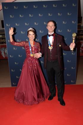Narrhalla Prinzenpaar Ulrike I. Steve I, Muenchen 28.01.2023 Deutsches Theater Narrhalla Soiree Verleihung des Karl Valentinsorden Muenchen