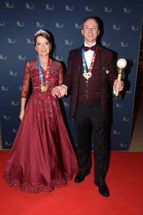 Narrhalla Prinzenpaar Ulrike I. Steve I, Muenchen 28.01.2023 Deutsches Theater Narrhalla Soiree Verleihung des Karl Valentinsorden Muenchen