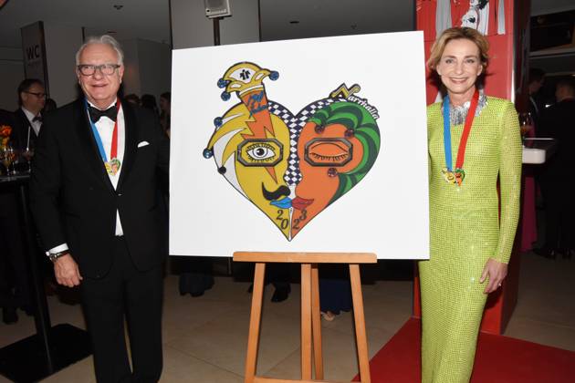 Franz Meiller Unternehmer Susanne Prinz Narrhalla Orden Kuenstlerin Muenchen 28.01.2023 Deutsches Theater Narrhalla Soiree Verleihung des Karl Valentinsorden Muenchen