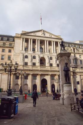 February 2, 2023, London, United Kingdom: A general view of the Bank of England as it raises UK interest rates to 4% London United Kingdom - ZUMAs197 20230202_zab_s197_046 Copyright: xVukxValcicx