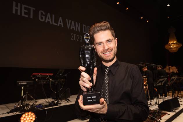 Belgian director Lukas Dhont pictured during the award ceremony of the Ensors Flemish film prizes at the Film Festival Oostende , Saturday 04 February 2023, in Oostende. JAMESxARTHURxGEKIERE 59213560