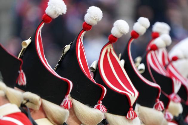 IMAGO Creative, Gesellschaft, Fasching Fussball, 1.BL Saison 2022 2023, 1.FC Köln- RB Leipzig , 04.02.2023, Rheinenergiestadion Köln, Karneval Symbolfoto ,