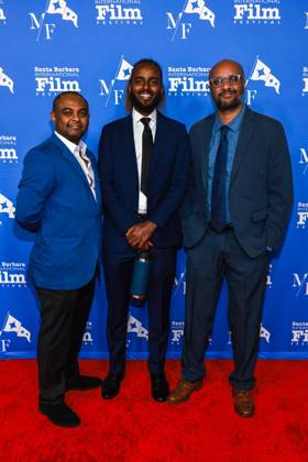 Outstanding Performer of the Year Award - 38th Annual Santa Barbara International Film Festival at The Arlington Theatre. Featuring: David Mesfin (Cinematographer, Director, Producer, Writer), Beyin Abraha (Executive Producer), Teferi Seifu (Editor) Where: Los Angeles, California, United States When: 10 Feb 2023 Credit: Ryan Hartford startraksphoto.com Cover Images Copyright: xx 52431476 EDITORIAL USE ONLY. NOT FOR USE BY NEWSPAPERS BASED IN THE UK.