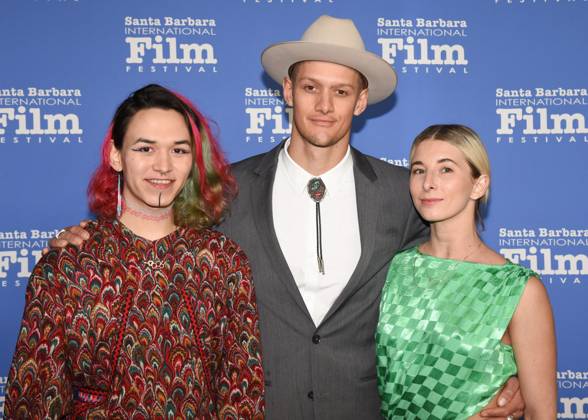 11 February 2023 - Los Angeles, California - Apayauq Reitan, Zeppelin Zeerip and Amanda Valenti. Outstanding Performer of the Year Award, 38th Annual Santa Barbara International Film Festival at Arlington Theatre. Photo Credit: Billy Bennight AdMedia 288510 2023-02-11 California Santa Barbara Etats-Unis  Copyright: xAdMediax STAR_288510_133