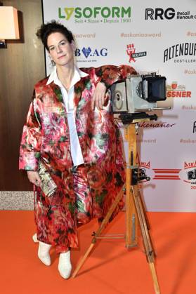 Bibiana Beglau bei der Verleihung des Askania Award 2023 im Capital Club im Hilton Hotel. Berlin, 14.02.2023