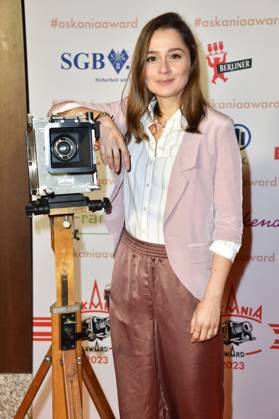 Sarah Alles bei der Verleihung des Askania Award 2023 im Capital Club im Hilton Hotel. Berlin, 14.02.2023