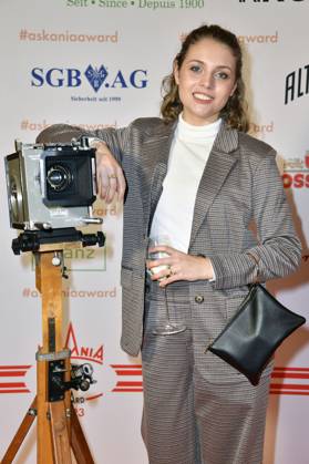 Nicola-Rabea Langrzik bei der Verleihung des Askania Award 2023 im Capital Club im Hilton Hotel. Berlin, 14.02.2023