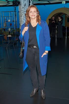 Rebecca Immanuel - Verleihung des Blaue Blume Award 2023 von Romance TV in THE REED in Berlin am 15.02.2023. Blaue Blume Award 2023