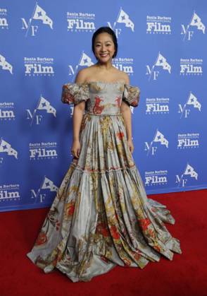 February 15, 2023, Santa Barbara, California, U.S: Stephanie Hsu, star of the highly acclaimed film Ã¢â‚¬oeEverything Everywhere All at OnceÃ¢â‚¬Â, brings beauty and charm to the Santa Barbara International Film FestivalÃ¢â‚¬â ¢s Red Carpet on February 15, 2023 and the historic Arlington Theater, where she has come to accept the Virtuosos Award, which honors Ã¢â‚¬oeup-and-comingÃ¢â‚¬Â actors for achieving a breakthrough performance. Santa Barbara U.S. - ZUMAk144 20230215_znp_k144_042 Copyright: xAmyxKatzx