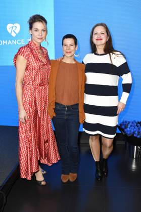 Jessica Ginkel, Anne Düe und Josephine Schmidt bei der Verleihung des Blaue Blume Award 2023 im The Reed. Berlin, 15.02.2023