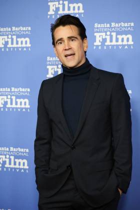 February 16, 2023, Santa Barbara, California, U.S: Colin Farrell arrives on the Red Carpet on the Red Carpet at the Santa Barbara International Film Festival, February 16, 2023, at the historic Arlington Theater in Santa Barbara. ..Farrell and co-star Brendan Gleeson are being honored with the Cinema Vanguard Award for their performances in Banshees of insherin Santa Barbara U.S. - ZUMAk144 20230216_znp_k144_134 Copyright: xAmyxKatzx