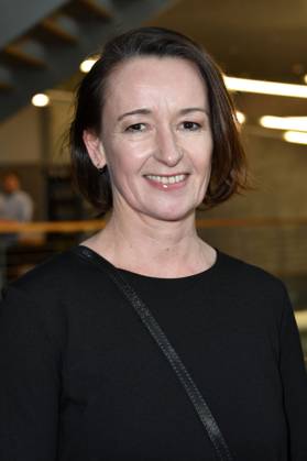 Andrea Mertens bei der Verleihung des Preises der deutschen Filmkritik 2023 in der Akademie der Künste. Berlin, 19.02.2023