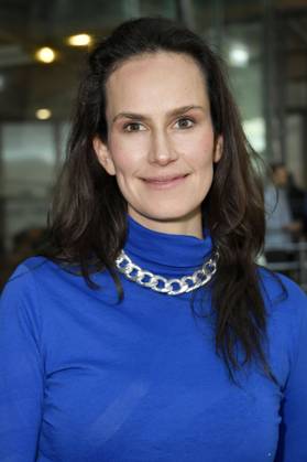 Saralisa Volm bei der Verleihung des Preises der deutschen Filmkritik 2023 in der Akademie der Künste. Berlin, 19.02.2023