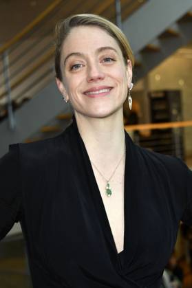 Sarah Nevada Grether bei der Verleihung des Preises der deutschen Filmkritik 2023 in der Akademie der Künste. Berlin, 19.02.2023