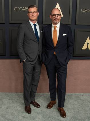 February 13, 2023, Beverly Hills, California, USA: Edward Berger and Malte Grunert attends the Academy Awards 2023 Oscars Nominee Luncheon. Beverly Hills USA - ZUMAb173 20230213_zap_b173_301 Copyright: xBillyxBennightx