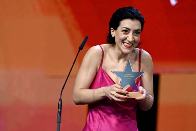 Bilder des Jahres 2023, Entertainment 02 Februar Entertainment Themen der Woche KW08 Entertainment Bilder des Tages Gizem Erdogan (Schweden) bei der Verleihung der European Shooting Stars Awards 2023 und der Premiere des Kinofilms Golda auf der Berlinale 2023 73. Internationale Filmfestspiele Berlin Berlinale Palast. Berlin, 20.02.2023