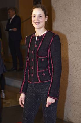 Vicky Krieps bei der Verleihung des Ordre des Arts et des Lettres an Sandra Hüller und Vicky Krieps im Rahmen der Berlinale 2023 73. Internationale Filmfestspiele Berlin in der französischen Botschaft. Berlin, 20.02.2023