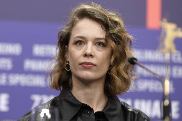 Paula Beer bei der Pressekonferenz zum Kinofilm Roter Himmel auf der Berlinale 2023 73. Internationale Filmfestspiele Berlin im Hotel Grand Hyatt. Berlin, 22.02.2023