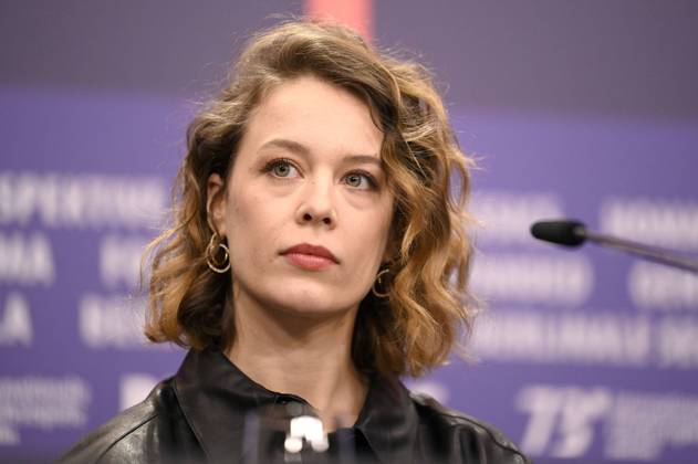 Paula Beer bei der Pressekonferenz zum Kinofilm Roter Himmel Afire auf der Berlinale 2023 73. Internationale Filmfestspiele Berlin im Hotel Grand Hyatt. Berlin, 22.02.2023