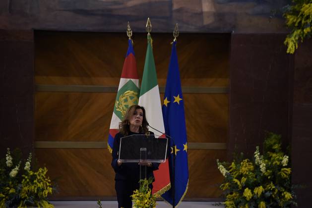 35th year of the Marisa Bellisario Award Rome Italy. 24 February 2023. Maria Elisabetta Alberti Casellati, Minister for Institutional Reforms, speaks at the ceremony for the 35th year of the establishment of the Maria Bellissario Prize. The award is given annually to women who have distinguished themselves in the profession, in management, in science, in the economy and in Italian and international social life. Rome Italy Copyright: xVincenzoxNuzzolesex vnuzzolese_roma_24_02_2023_21