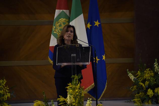 35th year of the Marisa Bellisario Award Rome Italy. 24 February 2023. Maria Elisabetta Alberti Casellati, Minister for Institutional Reforms, speaks at the ceremony for the 35th year of the establishment of the Maria Bellissario Prize. The award is given annually to women who have distinguished themselves in the profession, in management, in science, in the economy and in Italian and international social life. Rome Italy Copyright: xVincenzoxNuzzolesex vnuzzolese_roma_24_02_2023_24