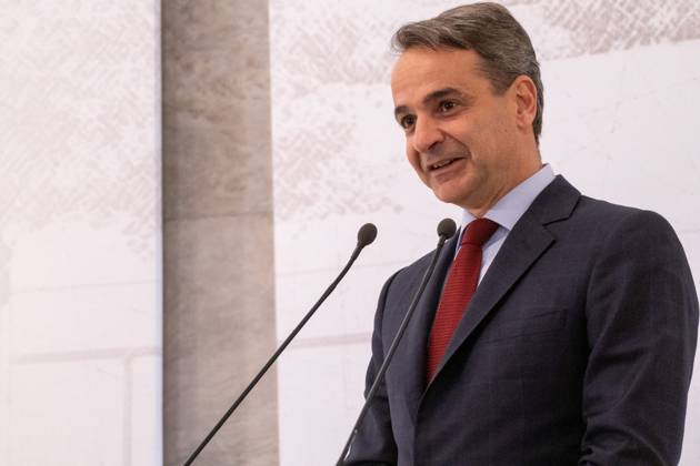 GREECE - ATHENS - PRESENTATION OF THE ARCHITECTURAL PLAN FOR THE EXPANSION AND UPGRADE OF THE NATIONAL ARCHAEOLOGICAL MUSEUM WITH THE PRIME MINISTER KYRIAKOS MITSOTAKIS Greece, Athens on 2023-02-15. Greek Prime Minister Kyriakos Mitsotakis attends and speaks at the presentation of the architectural plan for the expansion and upgrading of the National Archaeological Museum. Photograph by Martin Bertrand. Grece, Athenes le 2023-02-15. Le Premier Ministre Grec Kyriakos Mitsotakis assiste et prend la parole lors de la presentation du plan architectural d agrandissement et de mise a niveau du Musee Archeologique National. Photographie de Martin Bertrand. Athens Greece
