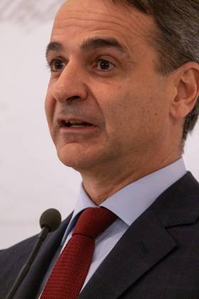 GREECE - ATHENS - PRESENTATION OF THE ARCHITECTURAL PLAN FOR THE EXPANSION AND UPGRADE OF THE NATIONAL ARCHAEOLOGICAL MUSEUM WITH THE PRIME MINISTER KYRIAKOS MITSOTAKIS Greece, Athens on 2023-02-15. Greek Prime Minister Kyriakos Mitsotakis attends and speaks at the presentation of the architectural plan for the expansion and upgrading of the National Archaeological Museum. Photograph by Martin Bertrand. Grece, Athenes le 2023-02-15. Le Premier Ministre Grec Kyriakos Mitsotakis assiste et prend la parole lors de la presentation du plan architectural d agrandissement et de mise a niveau du Musee Archeologique National. Photographie de Martin Bertrand. Athens Greece